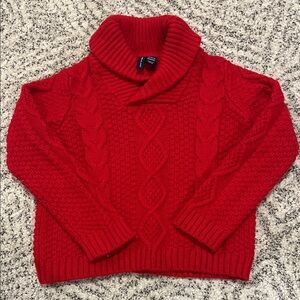 Janie and Jack - Red Cable Knit Sweater